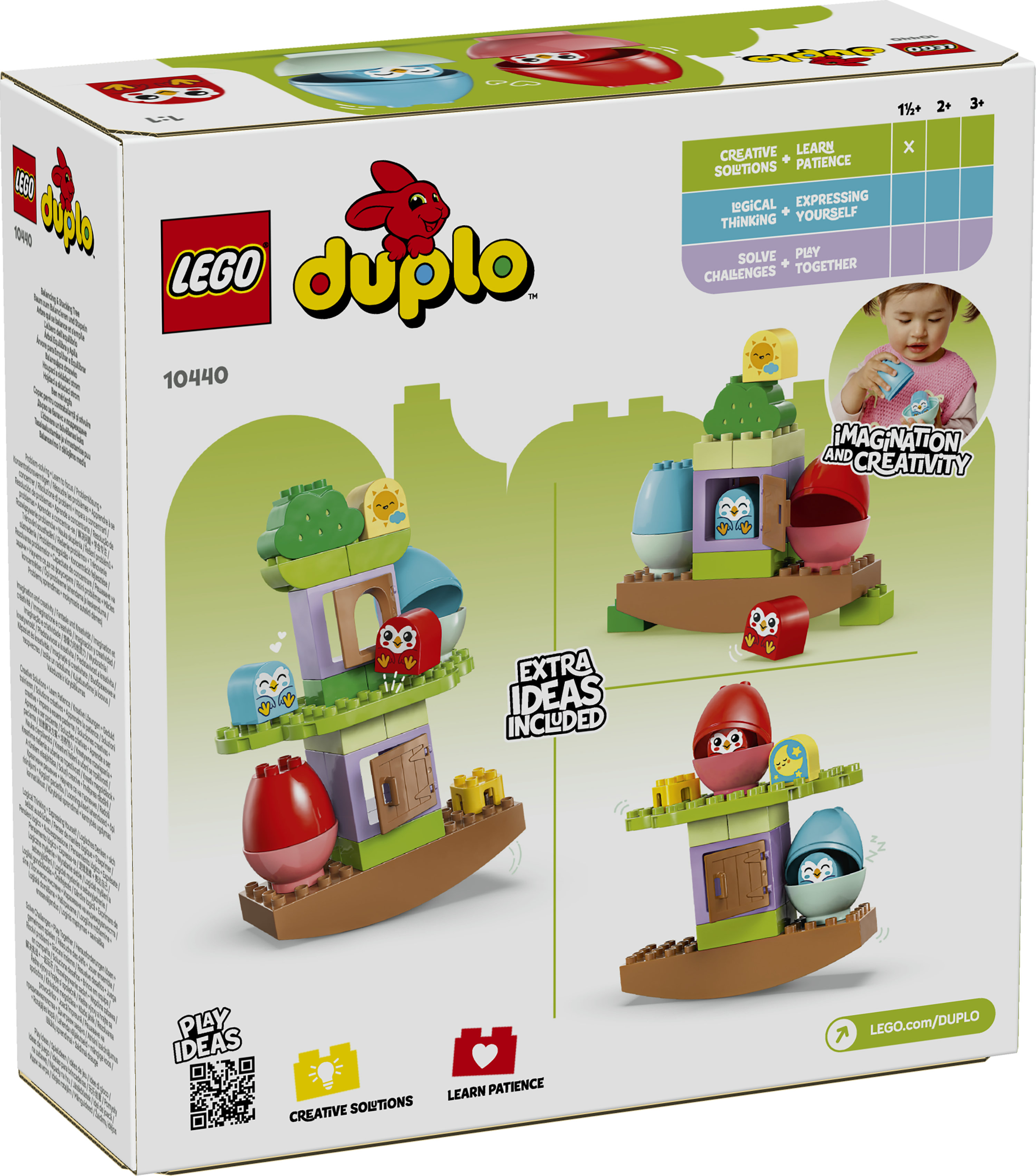 LEGO DUPLO 10440 L&rsquo;Albero dell&rsquo;Equilibrio, Casa Giocattolo con Elementi Impilabili, Giochi Didattici per Bambini da 18 Mesi