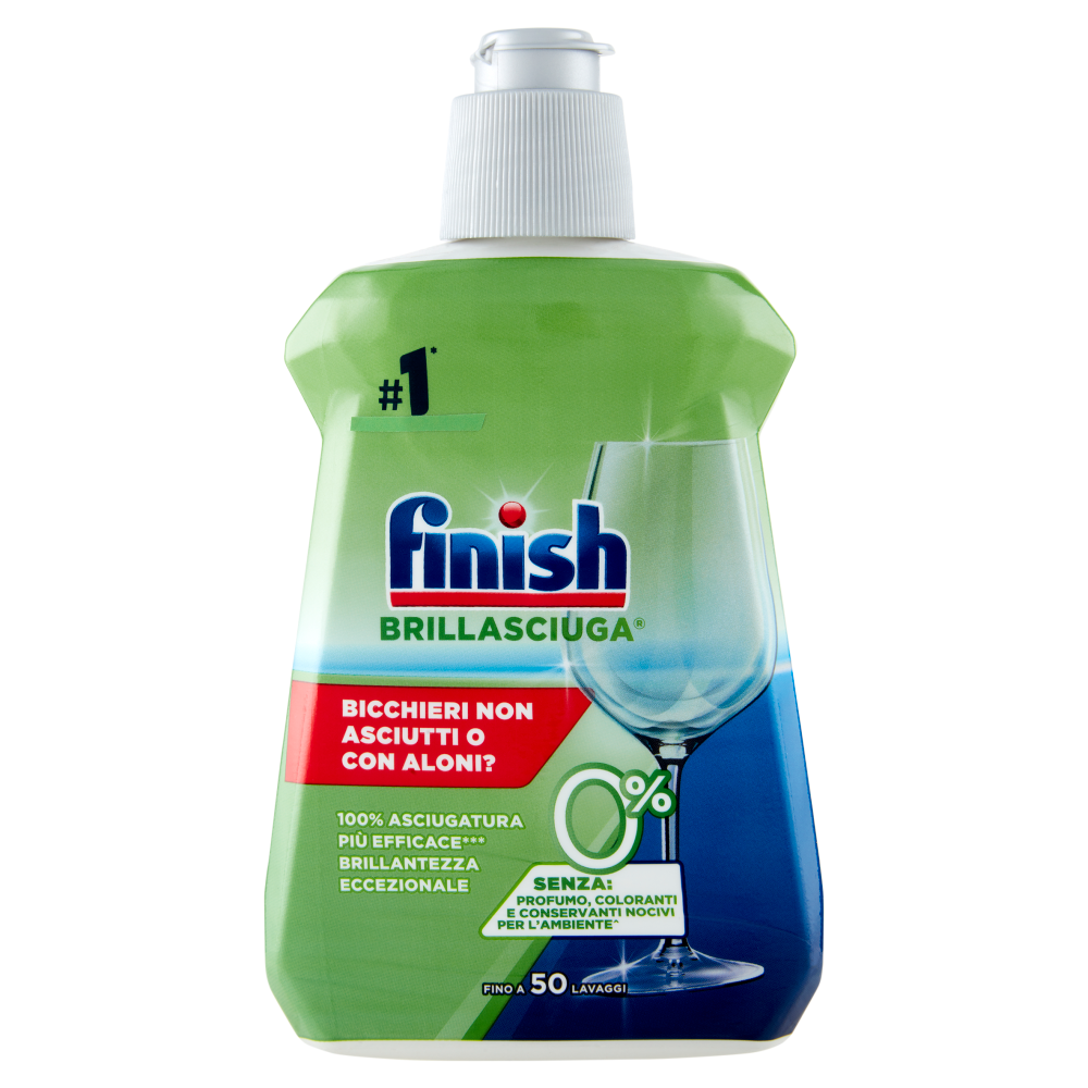Finish Brillasciuga 0% brillantante lavastoviglie 250 ml