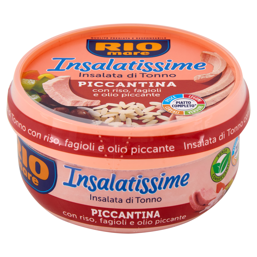 Rio mare Insalatissime Insalata di Tonno Piccantina con riso, fagioli e olio piccante 200 g
