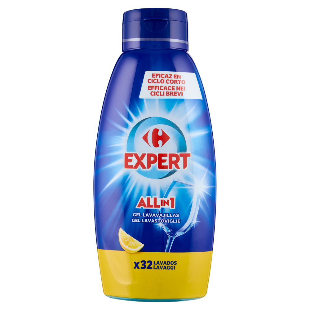 Carrefour Expert All in 1 Gel Lavastoviglie Limone 640 ml
