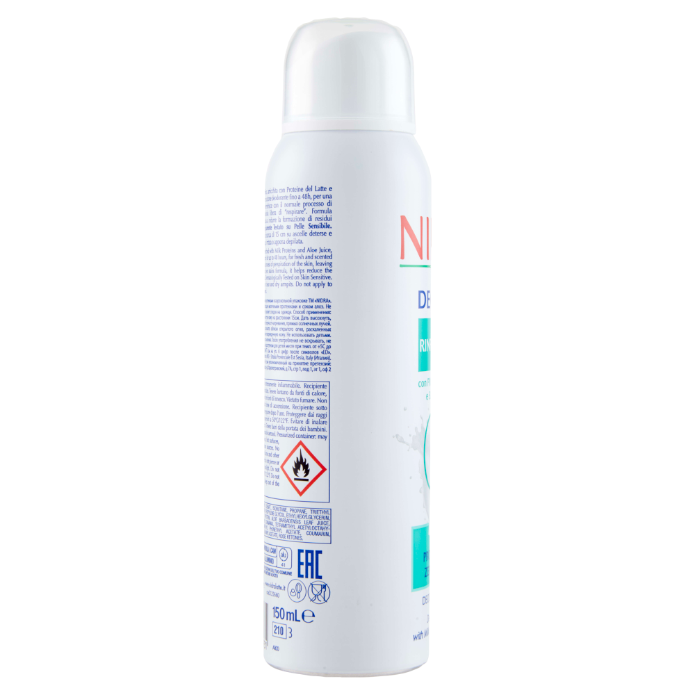 Nidra Deolatte Rinfrescante Deodorante Spray 150 mL