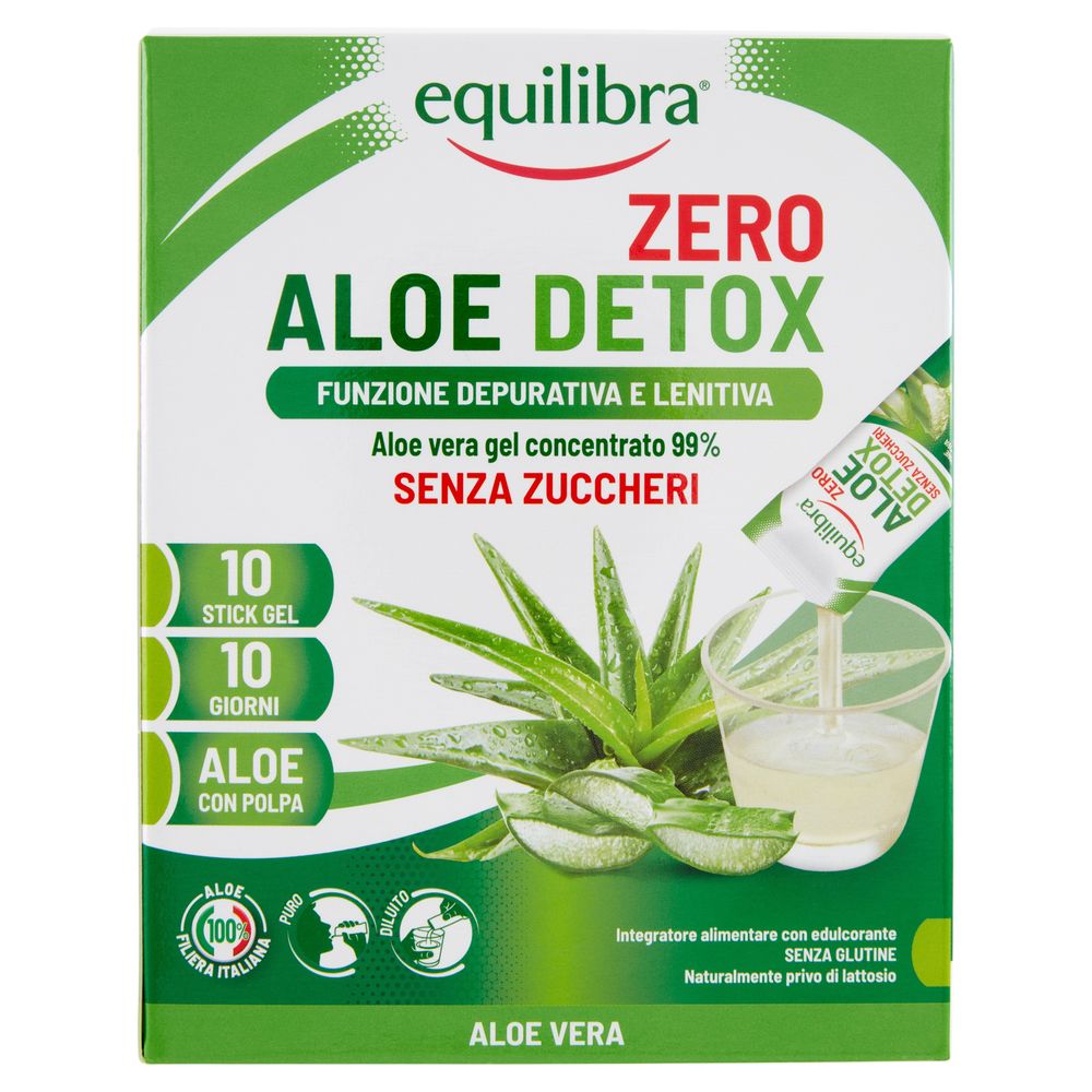 Equilibra Aloe Detox Zero Stick Gel 10 x 30 ml