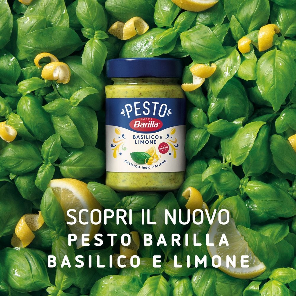 Barilla Pesto Basilico e Limone Condimento e Sugo per Pasta 190g 