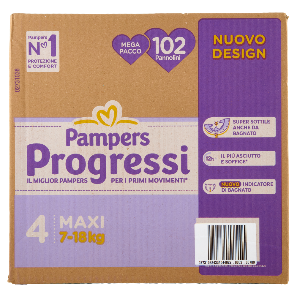 Pampers Progressi Maxi 102 pz