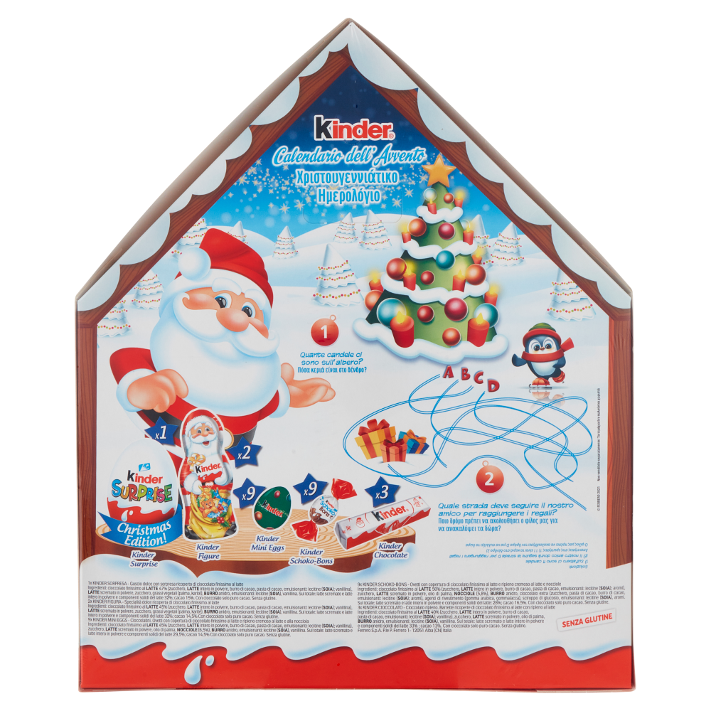 Kinder Calendario dell'Avvento 24 Pezzi 184 g