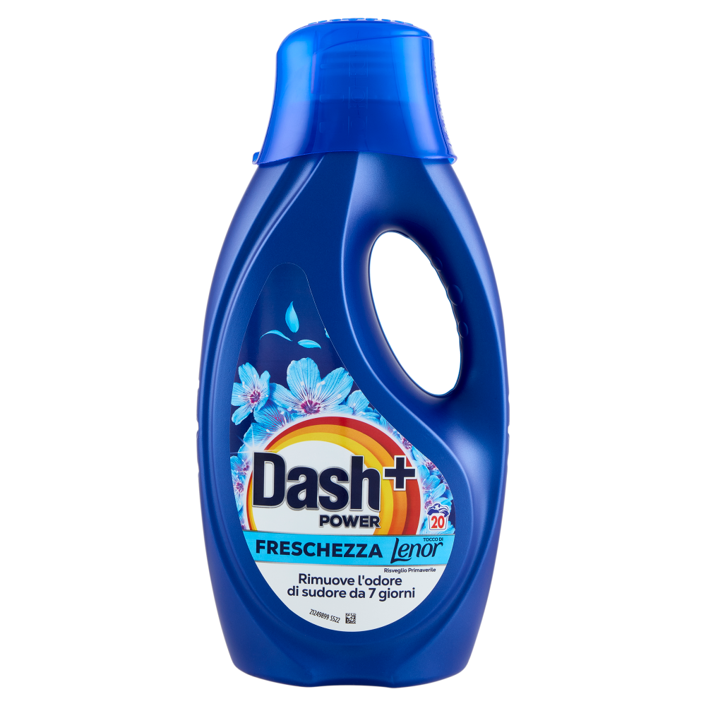 Dash Power Detersivo Liquido Lavatrice + Tocco Lenor Risveglio Primaverile, 20 Lavaggi 900 ml