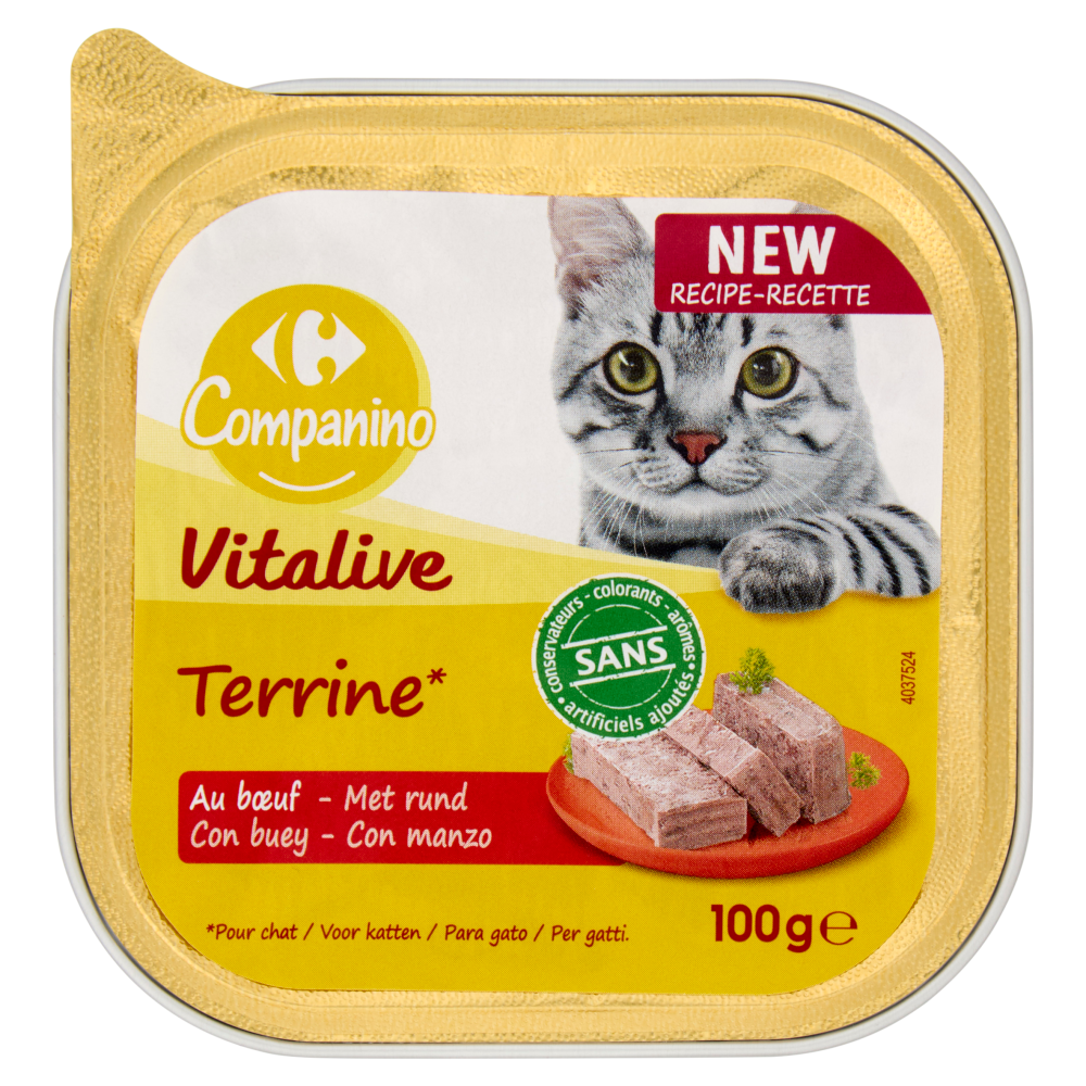 Carrefour Companino Vitalive Terrine* con manzo 100 g