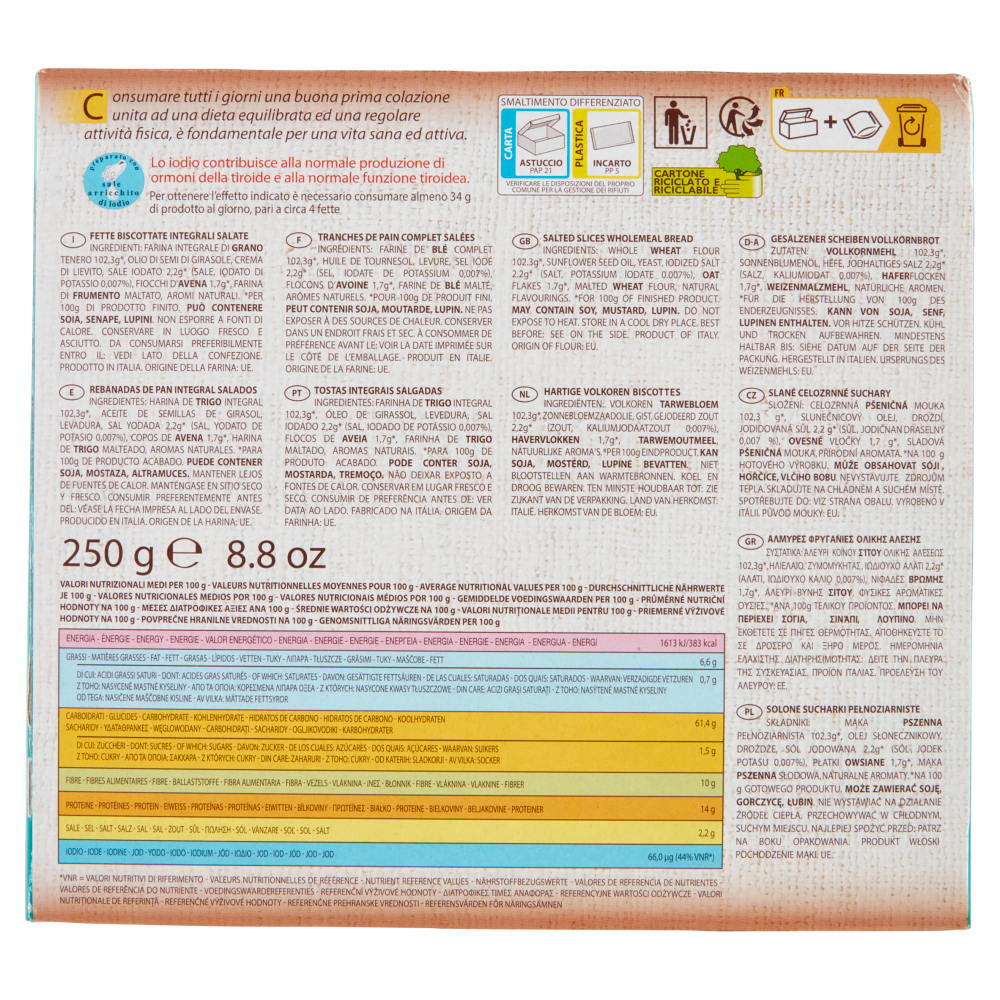 GrissinBon leFrescheBiscottate Salate e Sfiziose 250 g