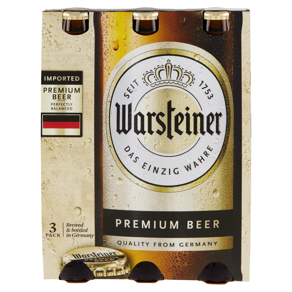 Warsteiner Premium Beer 3 x 0,33 l