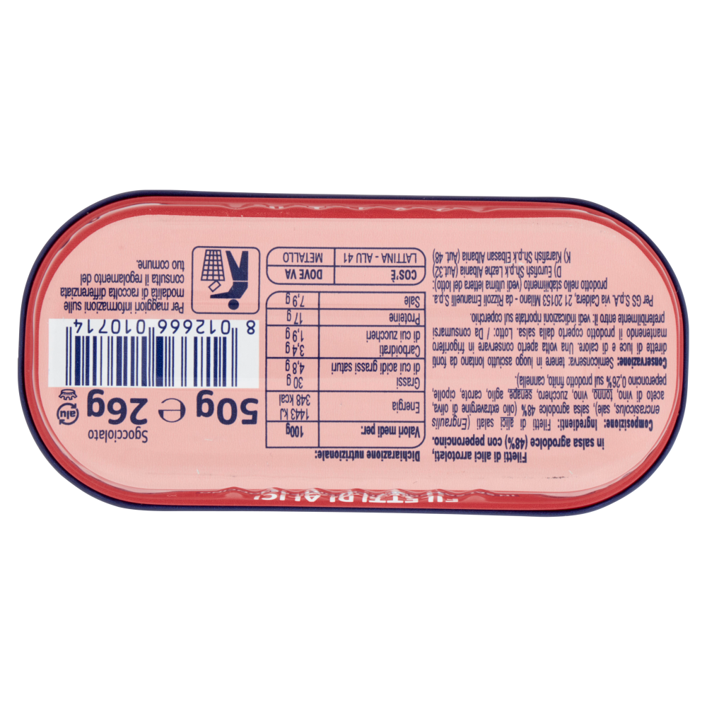 Carrefour Classic Filetti di Alici Arrotolati in Salsa Agrodolce con Peperoncini 50 g