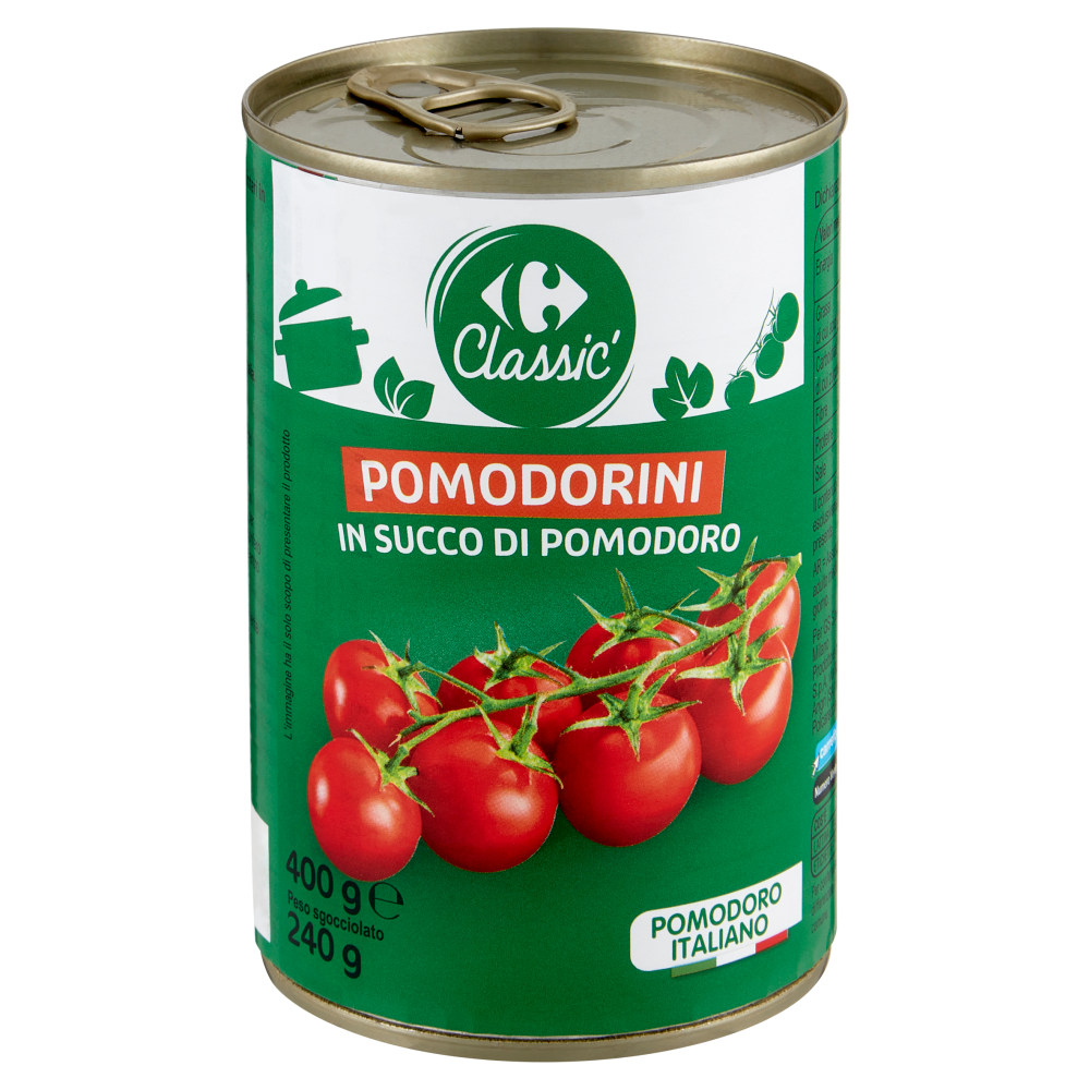 Carrefour Classic Pomodorini in Succo di Pomodoro 400 g
