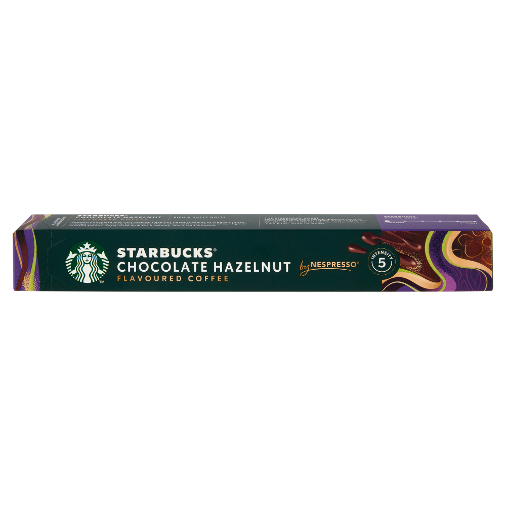 STARBUCKS Chocolate Hazelnut by Nespresso Caff&egrave; con aroma Cioccolato e Nocciola 10 Capsule 51g