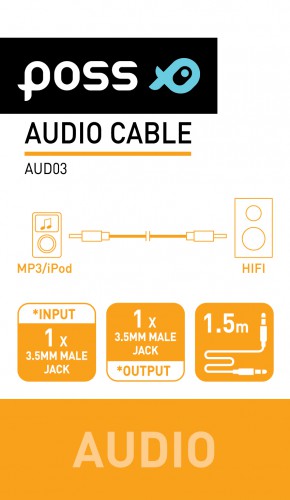 Carrefour Cavo Stereo M/M 1.5 m 3.5 mm