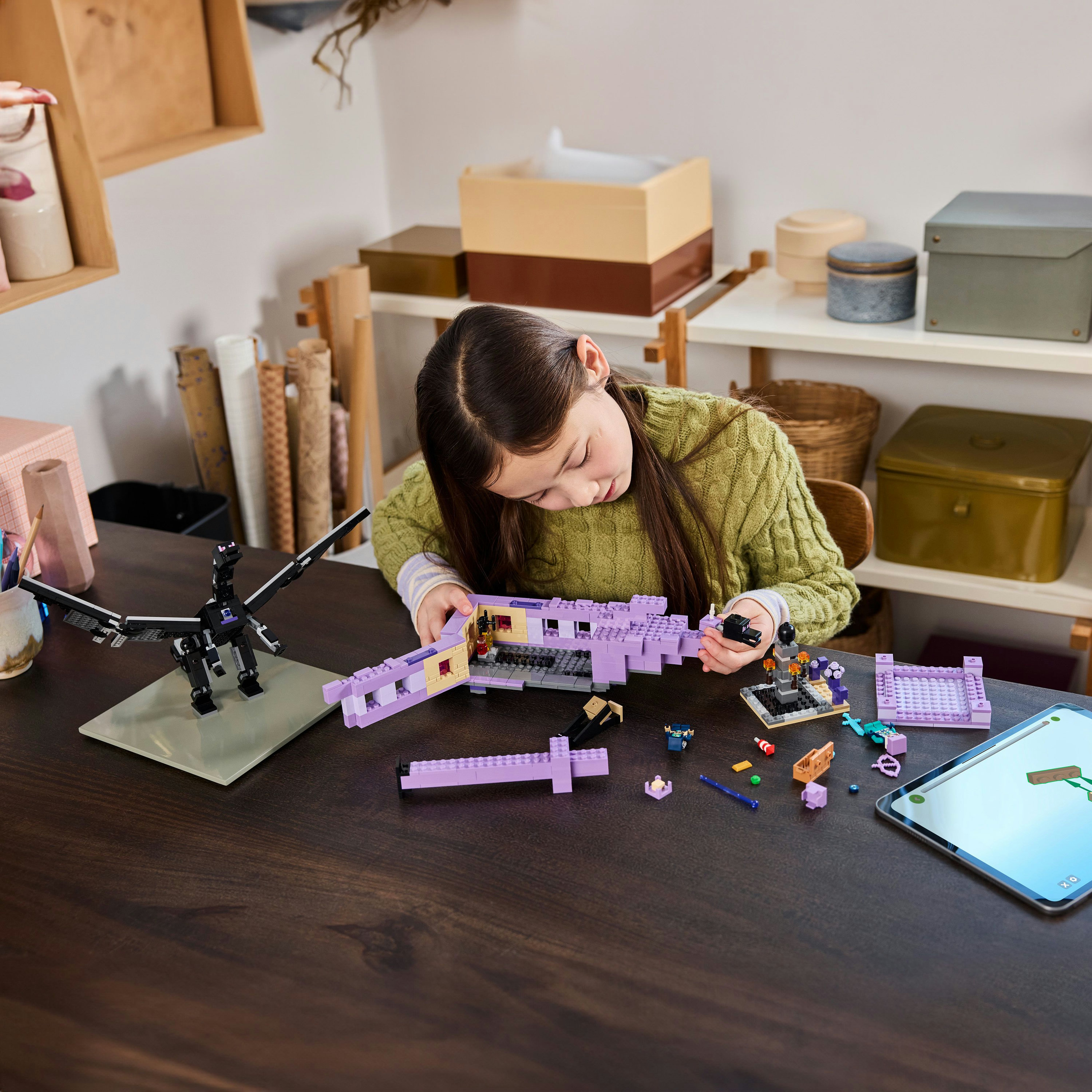 LEGO Minecraft L&rsquo;Enderdrago e la Nave dell&rsquo;End