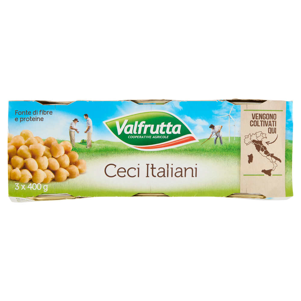 Valfrutta Ceci Italiani 3 x 400 g