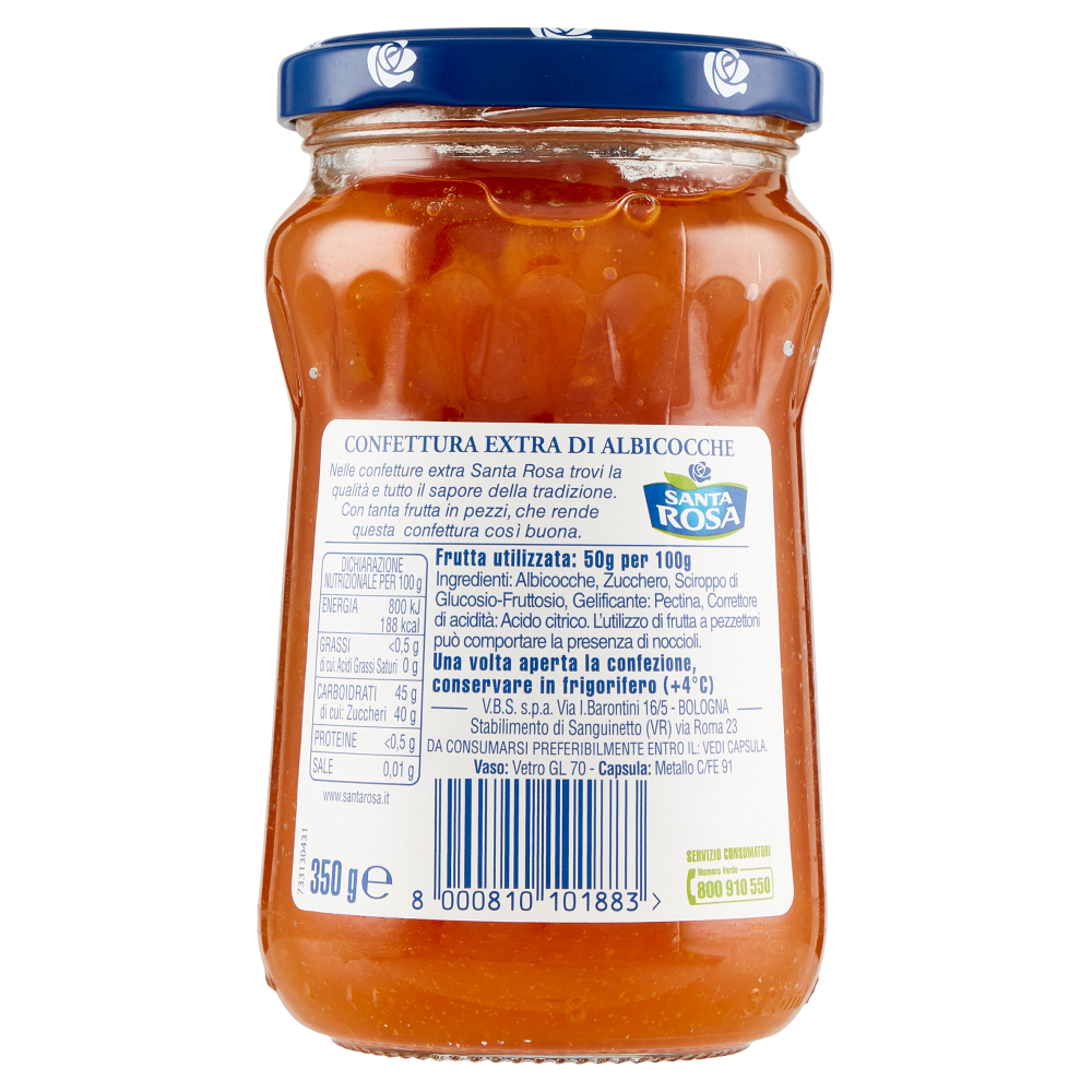 Santa Rosa Albicocche 350 g