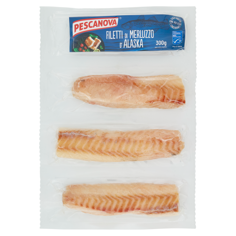 Pescanova Filetti di merluzzo d'Alaska 300 g