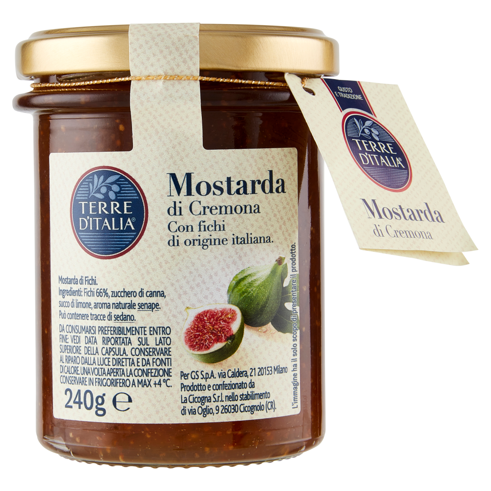 Terre d'Italia Mostarda di Cremona con fichi 240 g