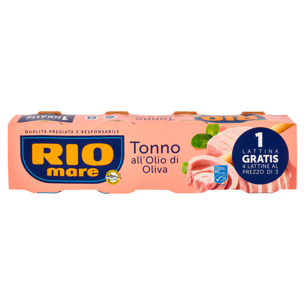 Rio mare Tonno all'Olio di Oliva 4 x 120 g