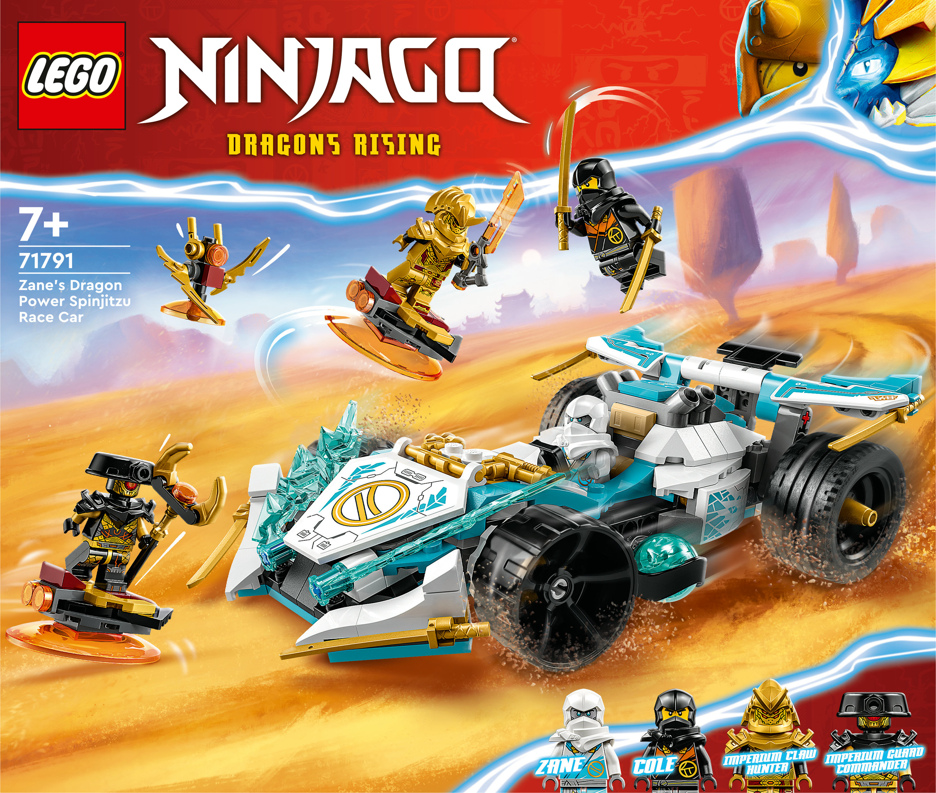 LEGO NINJAGO Auto da corsa Spinjitzu Dragon Power di Zane