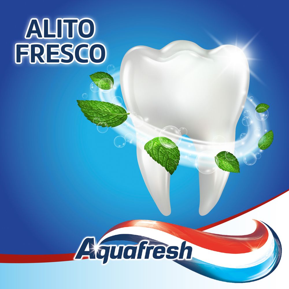 Aquafresh tripla protezione dentifricio menta fresca, multi pack 2x75ml