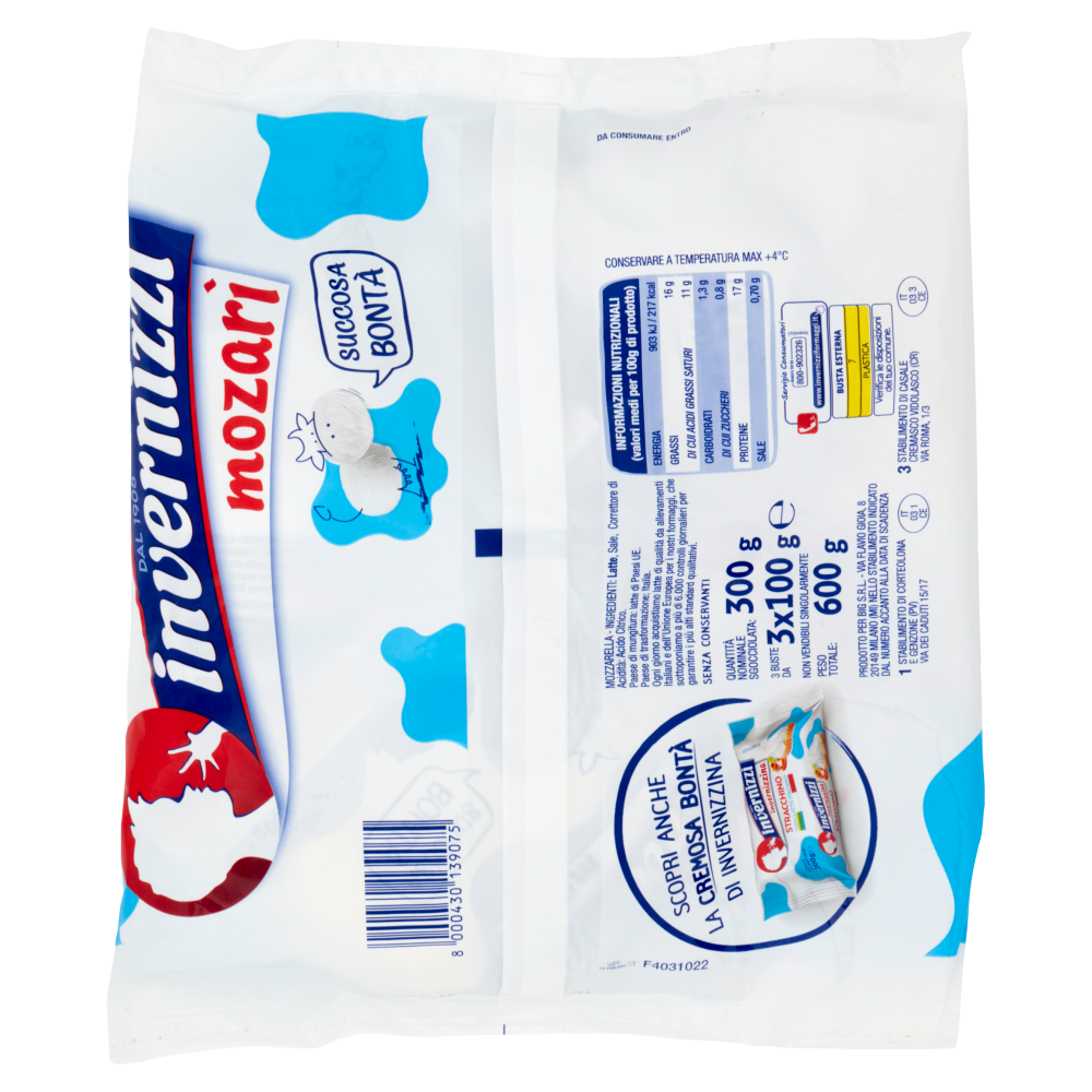 invernizzi mozarì Mozzarella 3 x 100 g