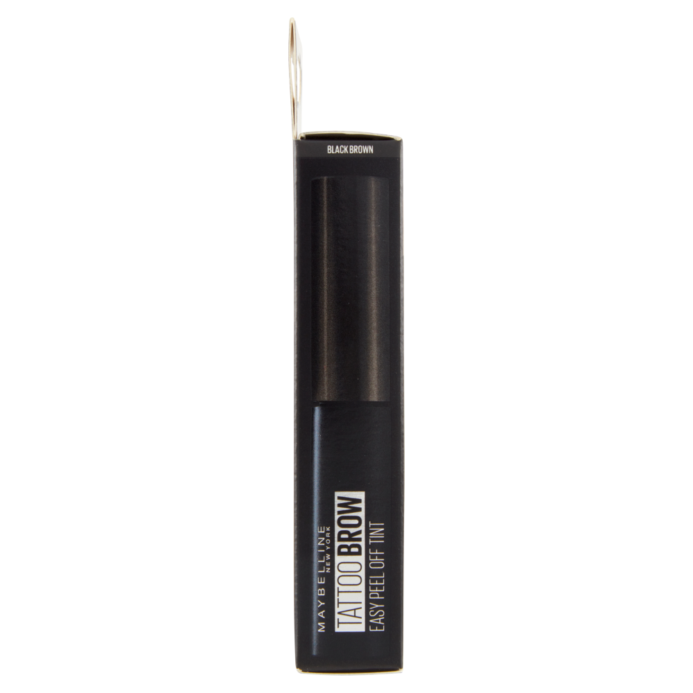 Maybelline New York Tinta Sopracciglia Tattoo Brow Peel-Off, Dura fino a 3 Giorni, Black Brown