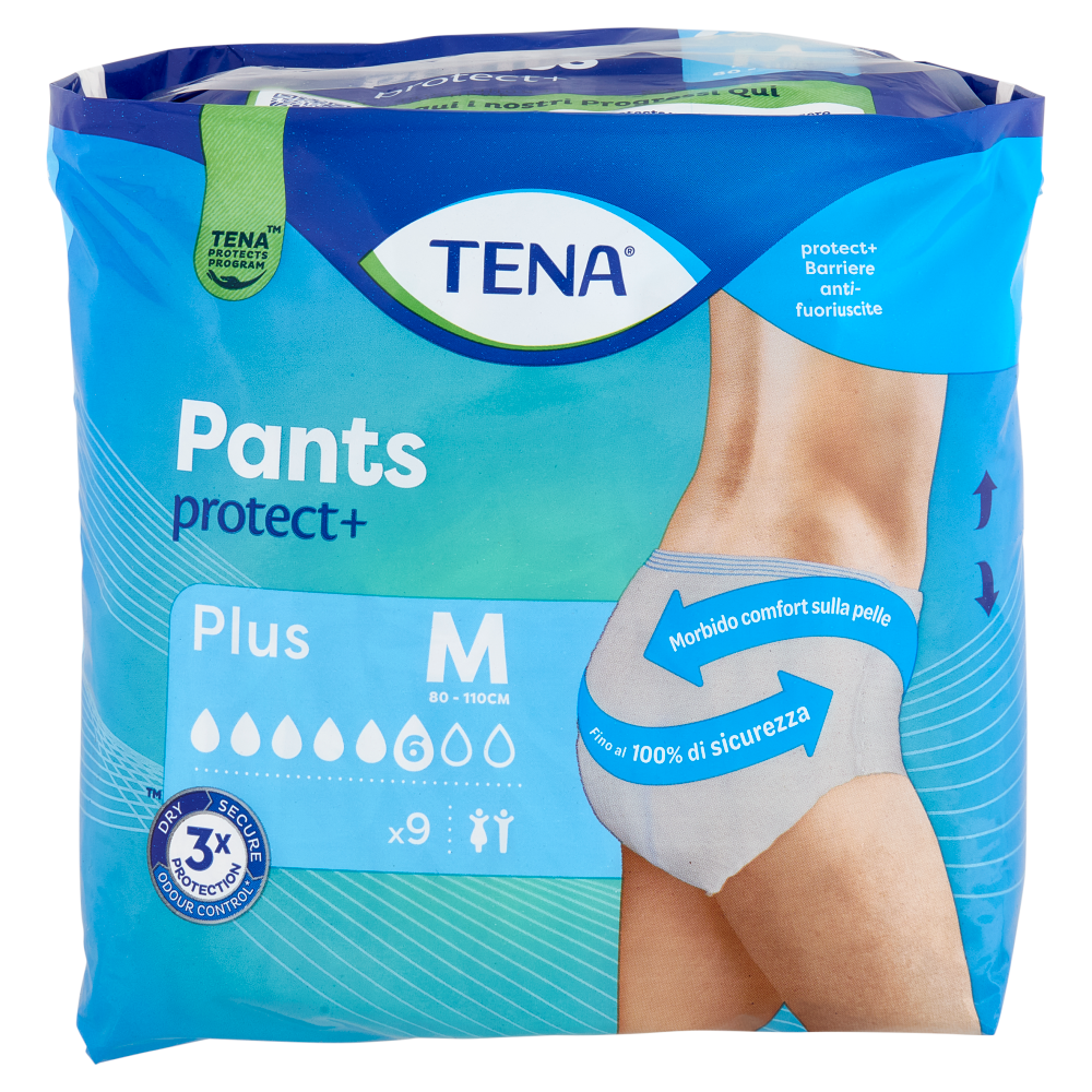 Tena Pants protect+ Plus M 9 pz