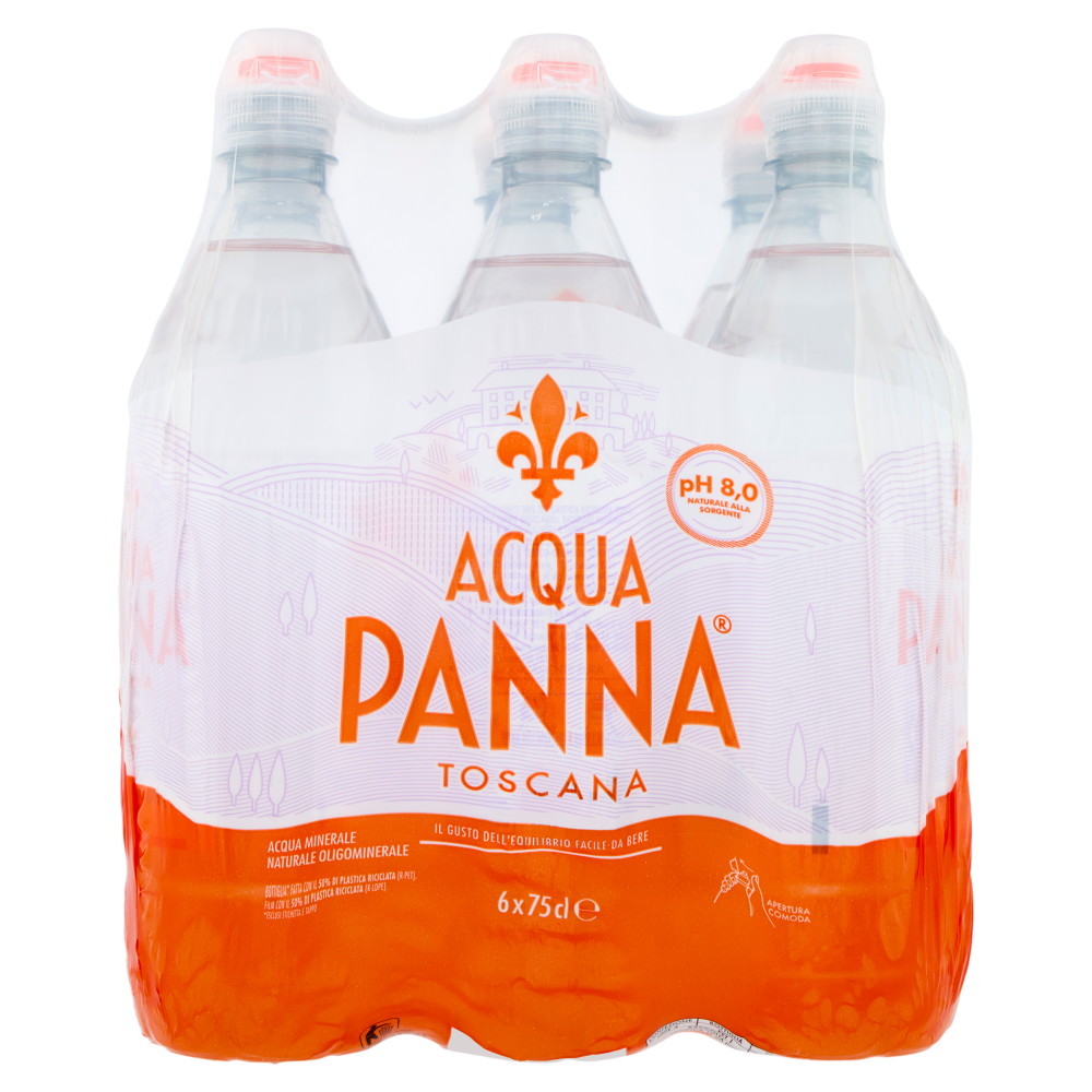 ACQUA PANNA, Acqua Minerale Naturale, Pet - 6x750ml
