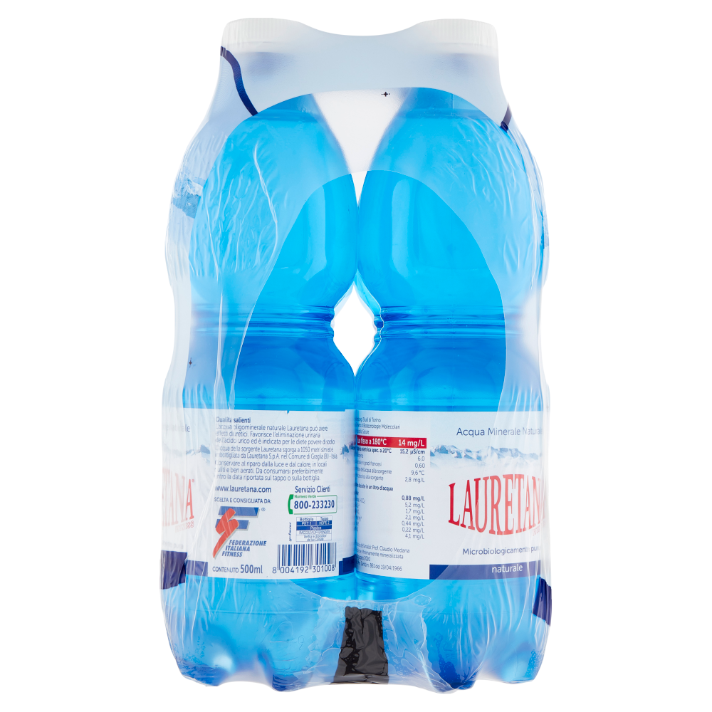Lauretana Acqua Minerale Naturale 6 x 500 ml