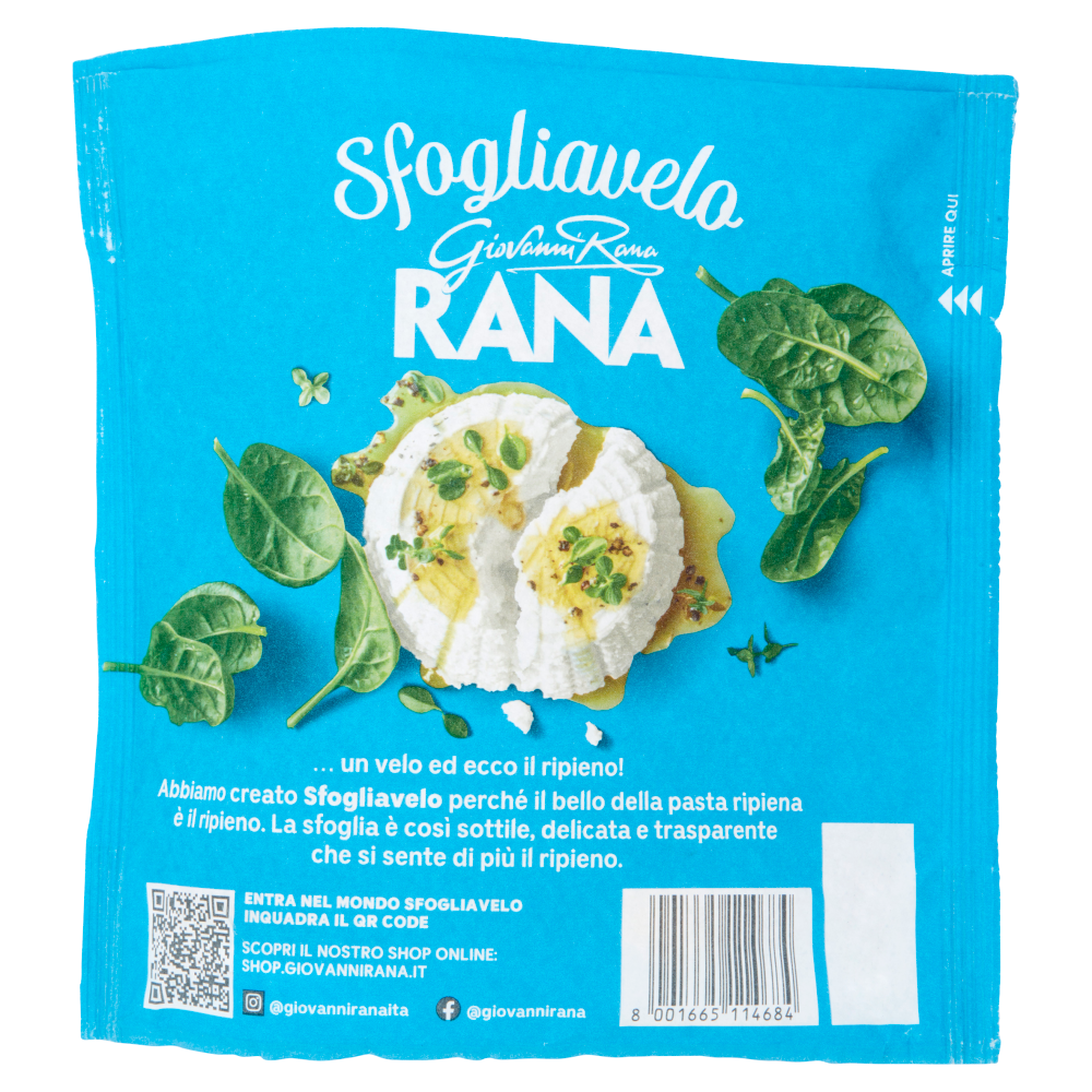 Giovanni Rana Sfogliavelo Ricotta e Spinaci 250 g