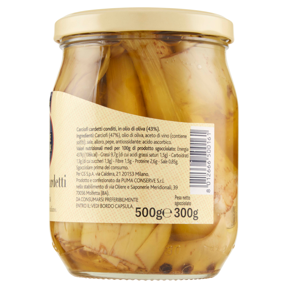 Terre d'Italia Carciofi Cardetti di Puglia 500 g