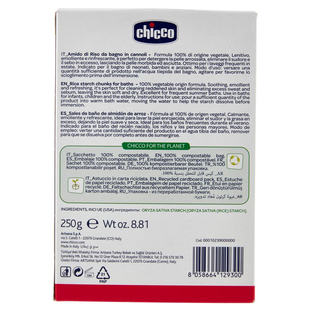 chicco Baby Moments Amido di Riso 0m+ 250 g