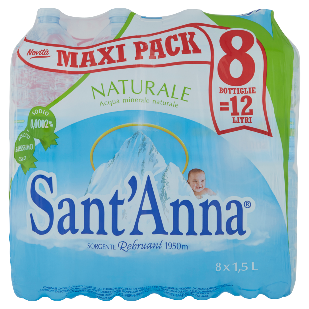 Sant'Anna Naturale Sorgente Rebruant 8 x 1,5 L