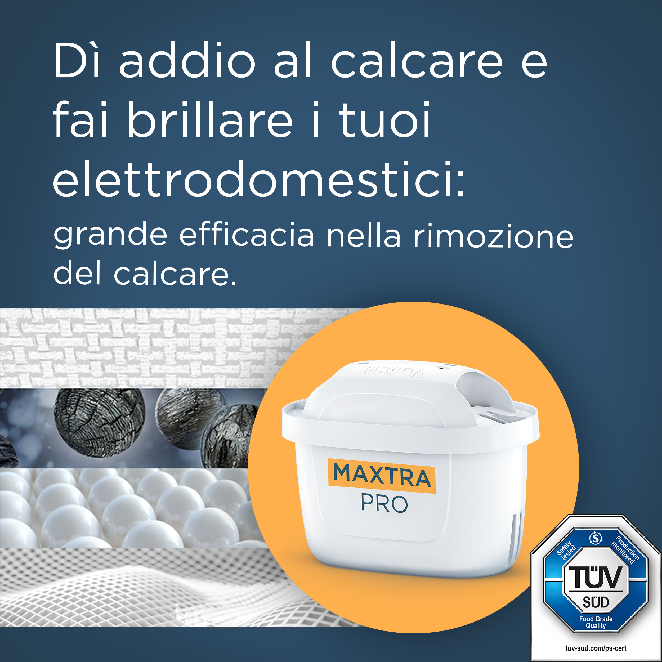 Brita Filtro acqua rubinetto MAXTRA PRO Limescale Expert confezione da 2 filtri - Riduzione del calcare extra, ideale per bevande calde, filtro originale compatibile con caraffa acqua filtrante