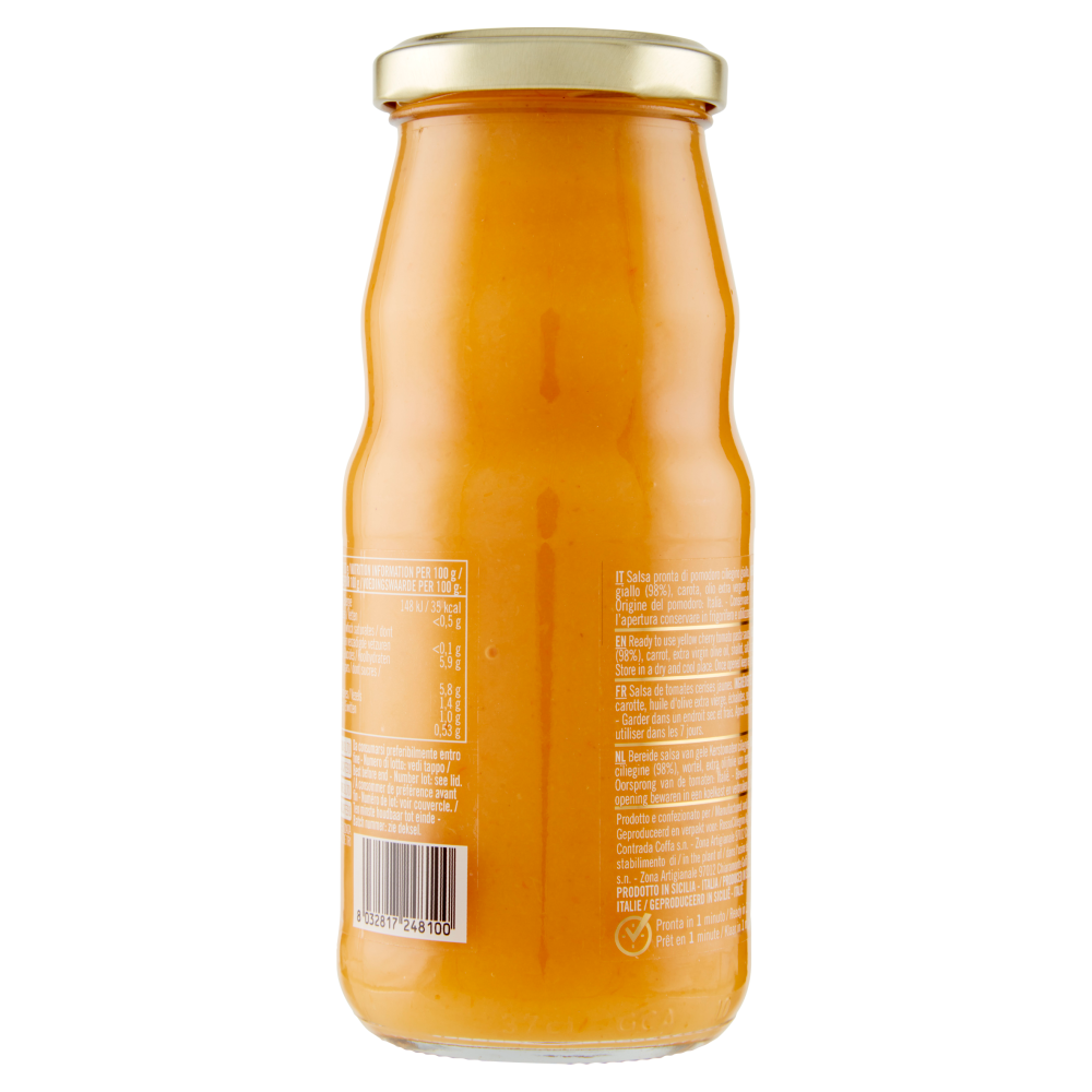 Agromonte Salsa Pronta di Ciliegino Giallo la Deliziosa 360 g