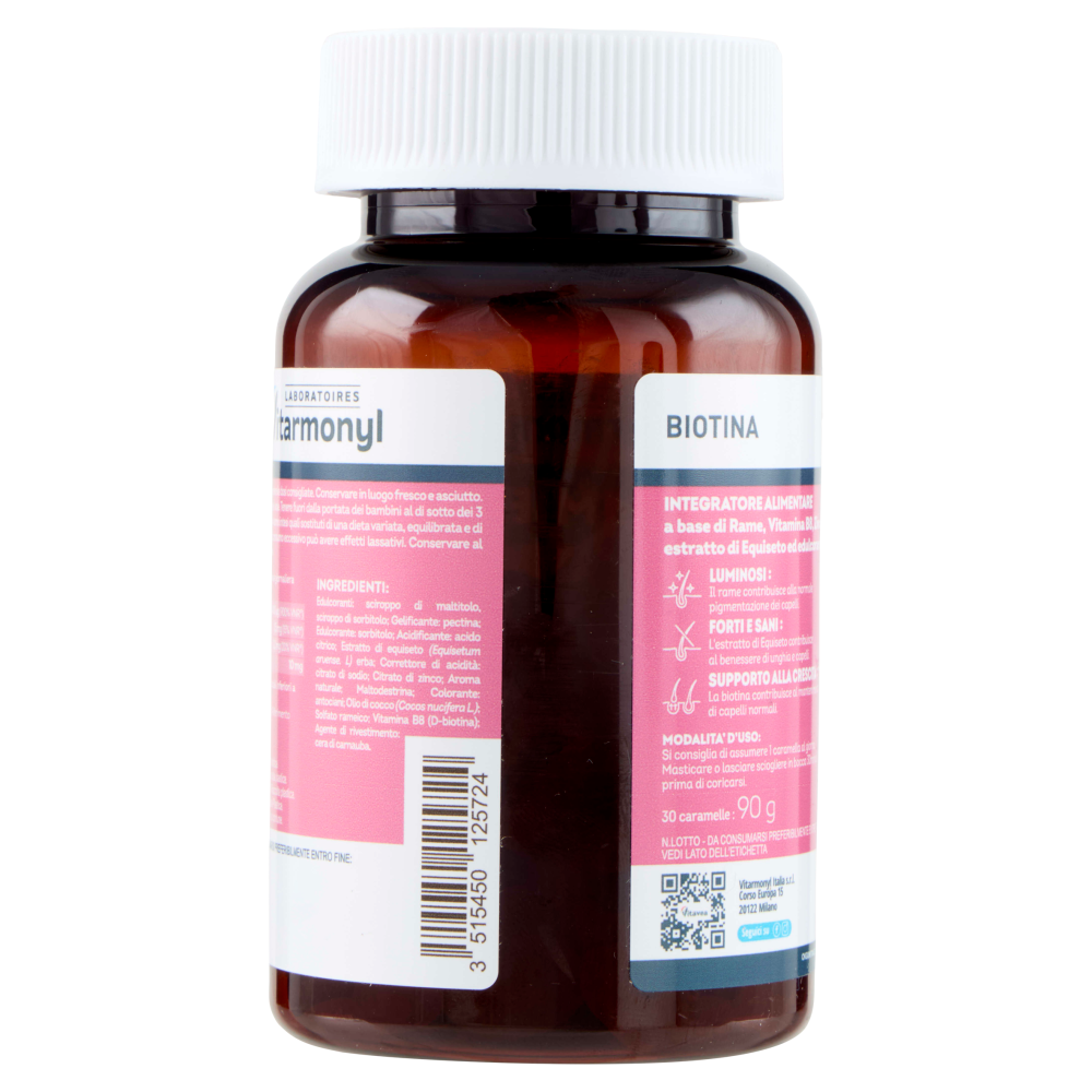 Laboratoires Vitarmonyl Gummies Biotina Capelli e Unghie 30 Gummies 90 g