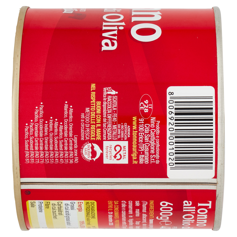Auriga Tonno all'Olio di Oliva 600 g