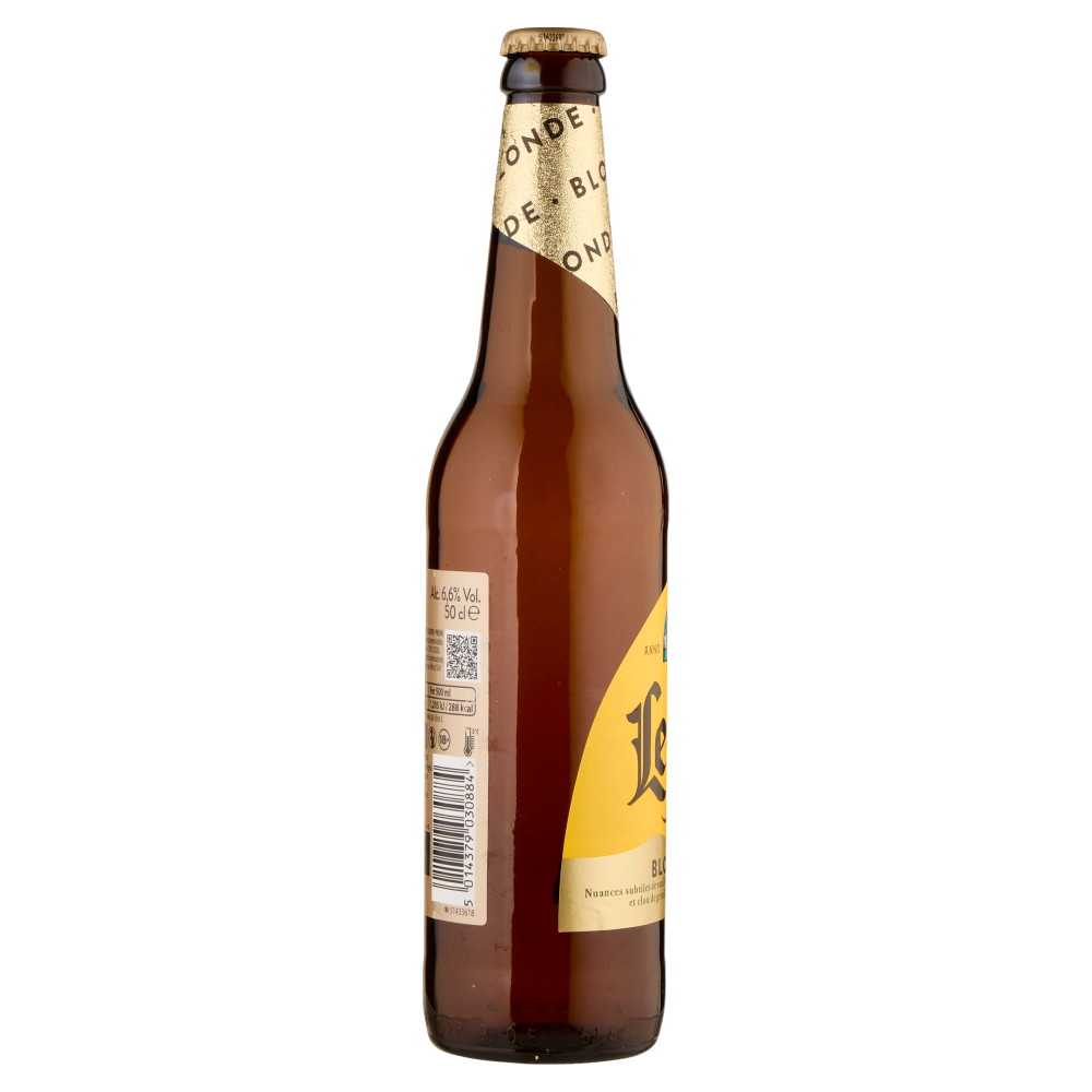LEFFE Blonde Birra bionda belga d'abbazia doppio malto bottiglia 50cl