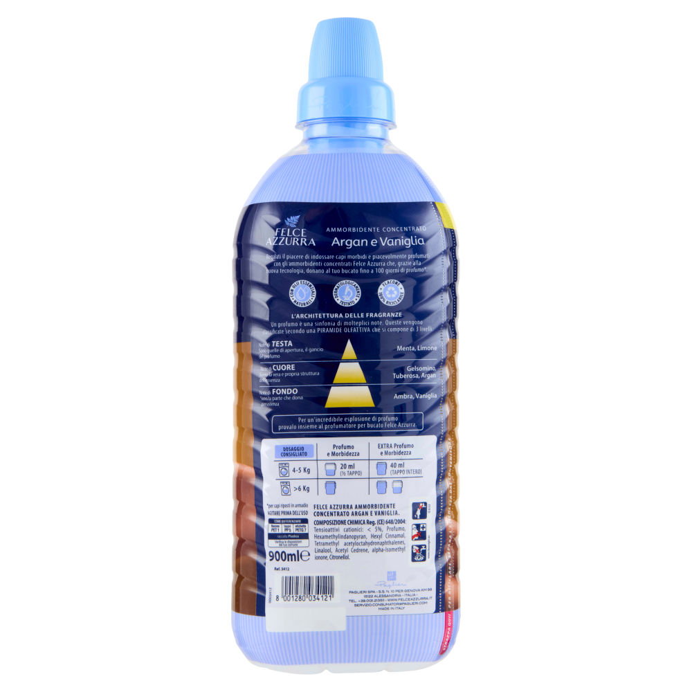 Felce Azzurra Ammorbidente Concentrato Argan e Vaniglia 900 ml