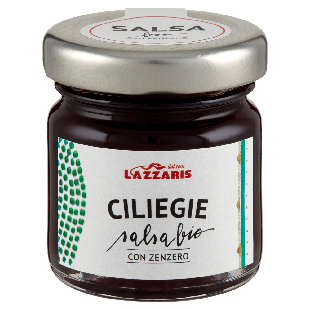 Lazzaris Ciliegie salsa bio con Zenzero 40 g