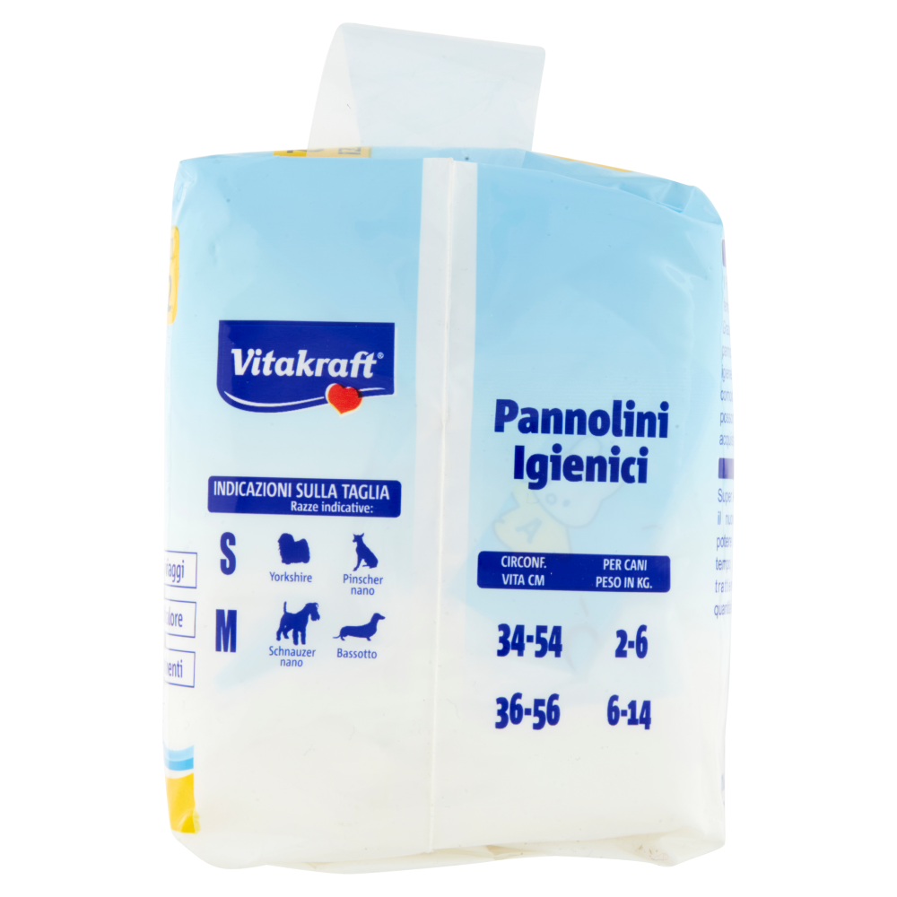 Vitakraft Pannolini Igienici per cani e gatti Taglia M 12 pz