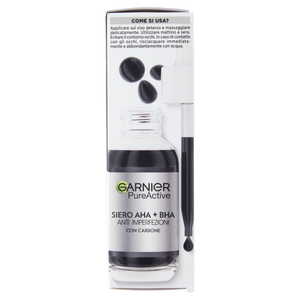 Garnier PureActive, Siero AHA+BHA Anti-Imperfezioni, 30 ml