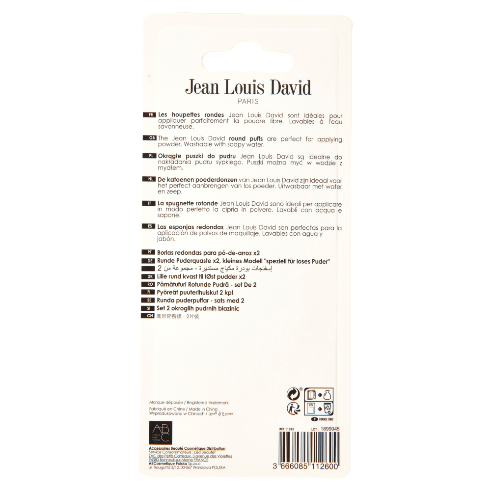 Jean Louis David Urban Beauty Spugnette Rotonde 2 pz