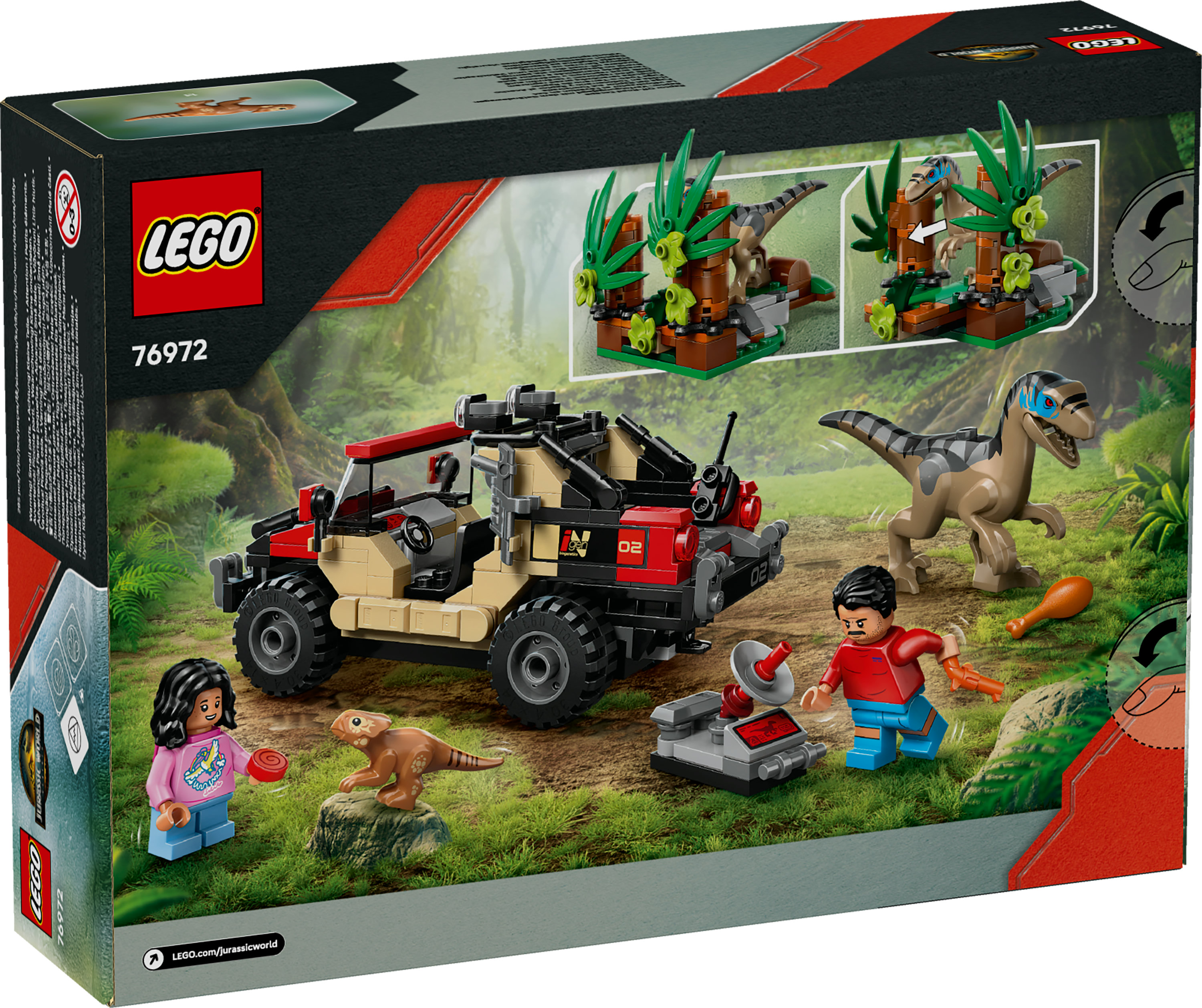 LEGO Jurassic World Fuga dal Raptor sul fuoristrada