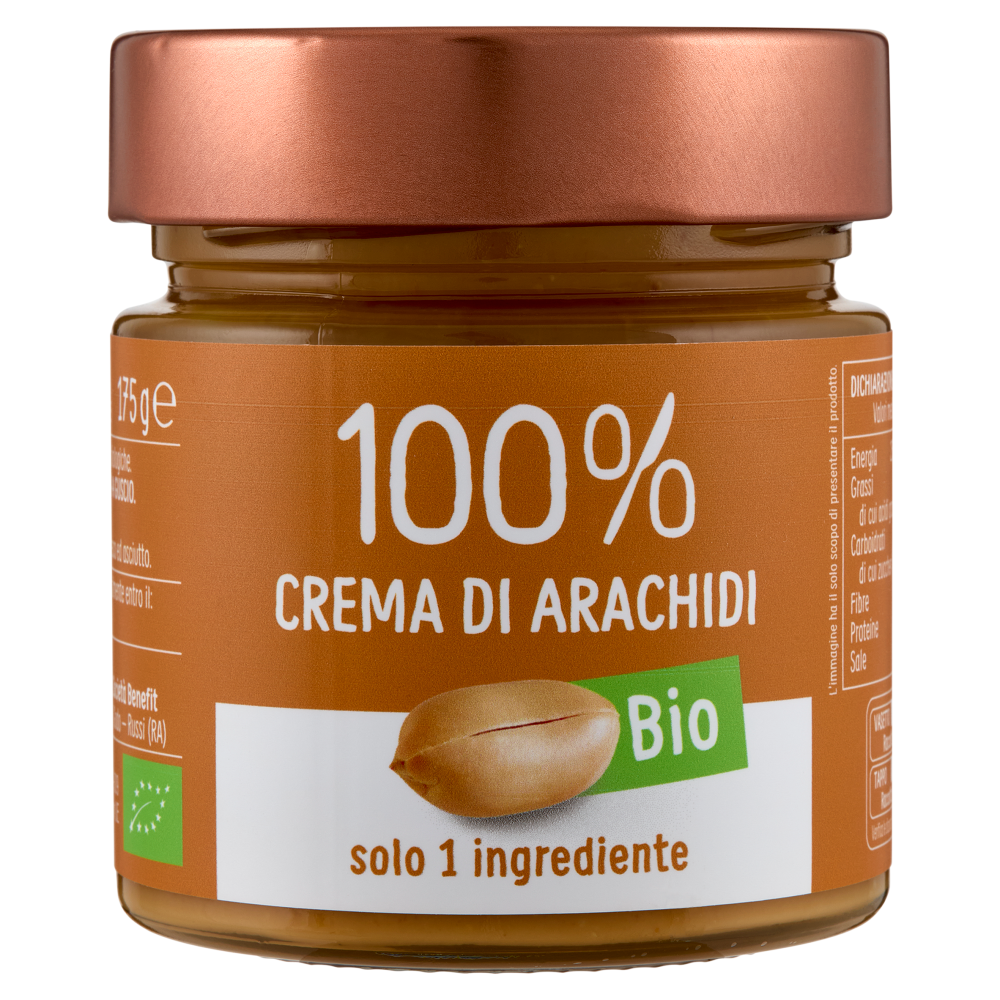 Euro Company 100% Crema di Arachidi Bio 175 g