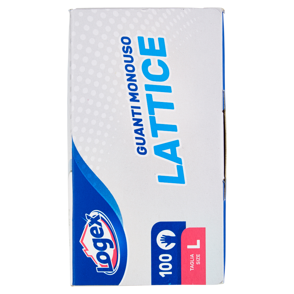 Logex Guanti Monouso Lattice Taglia L 100 pz