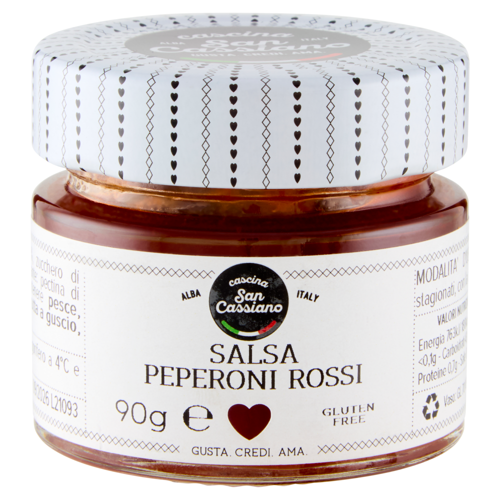 cascina San Cassiano Salsa Peperoni Rossi 90 g