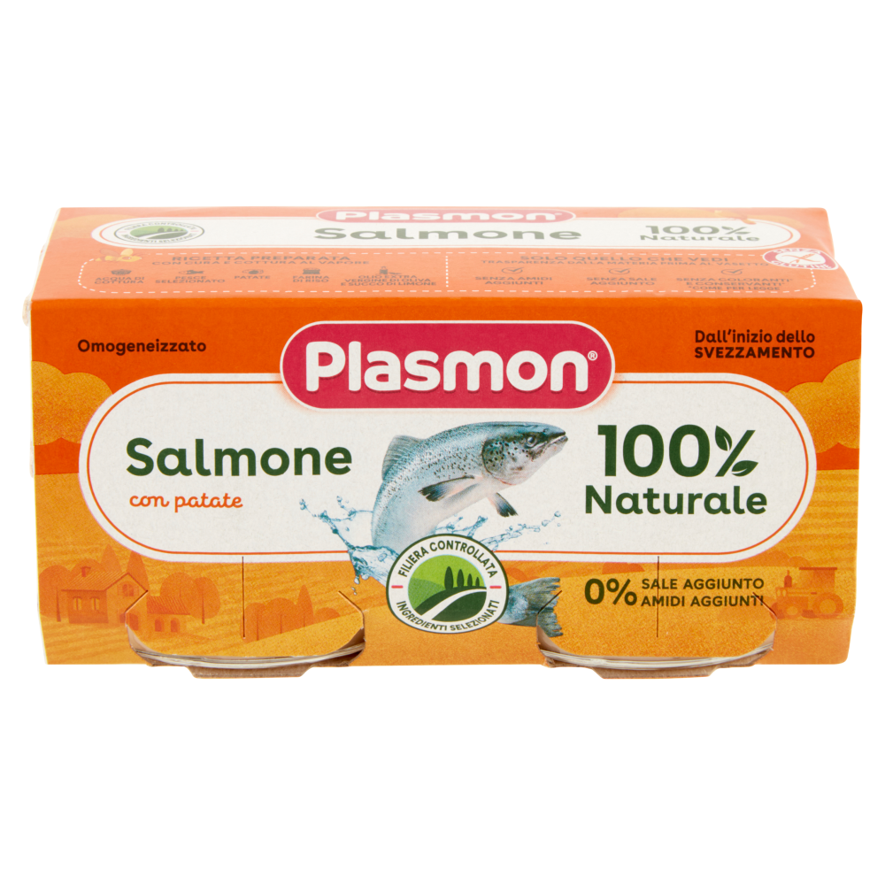 Plasmon Omogeneizzato Salmone con patate 2 x 80 g