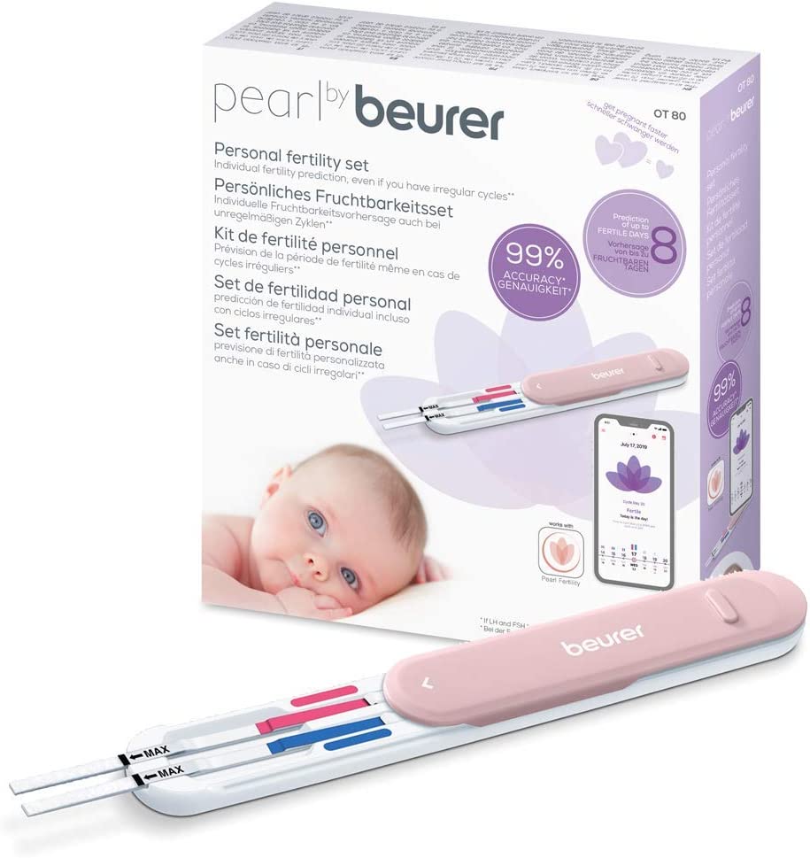 Beurer Ot 80 - Set fertilità con Test di ovulazione per il Monitoraggio del Periodo Fertile Combinato con app